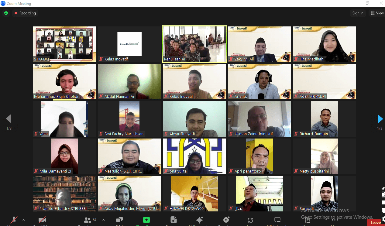 Kelas Inovatif Goes to Kampus STIU Darul Quran Bogor