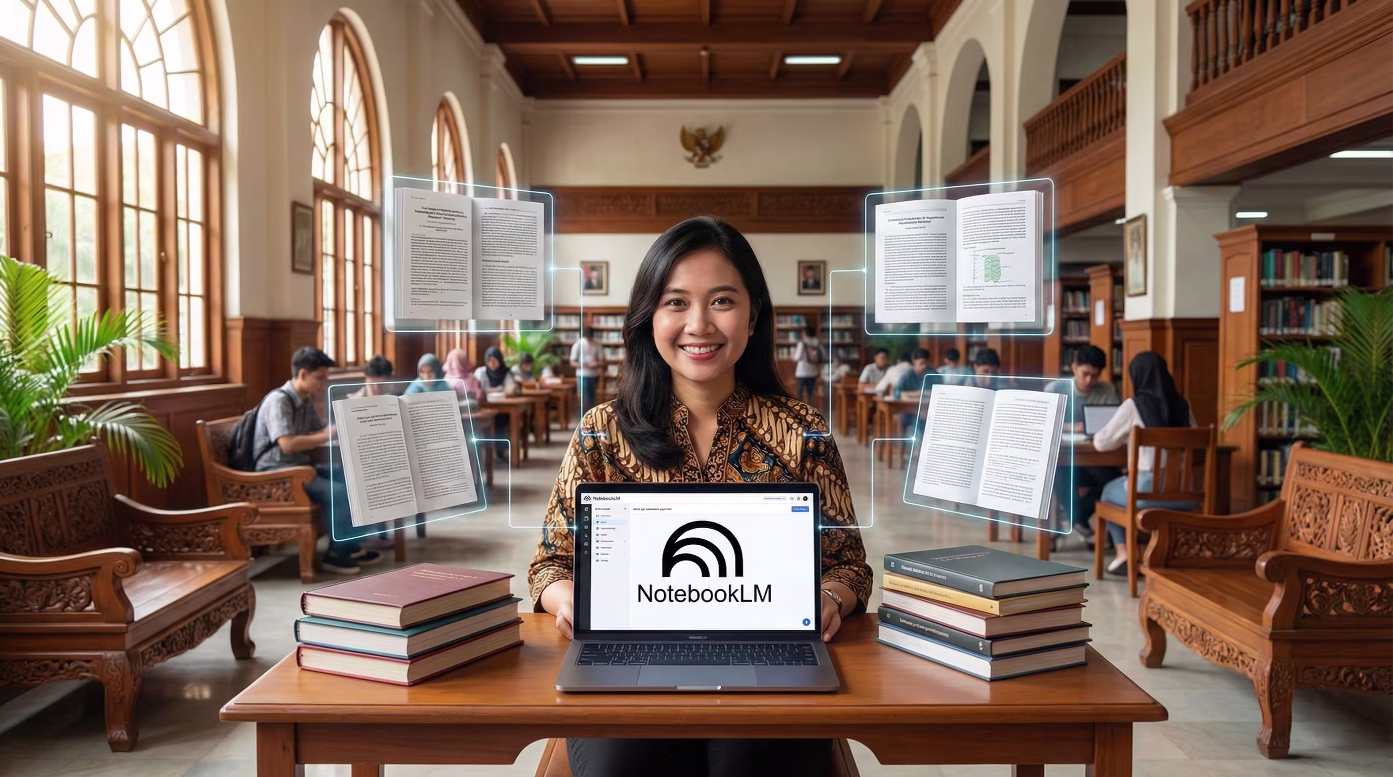 Students using tablets for digital learning