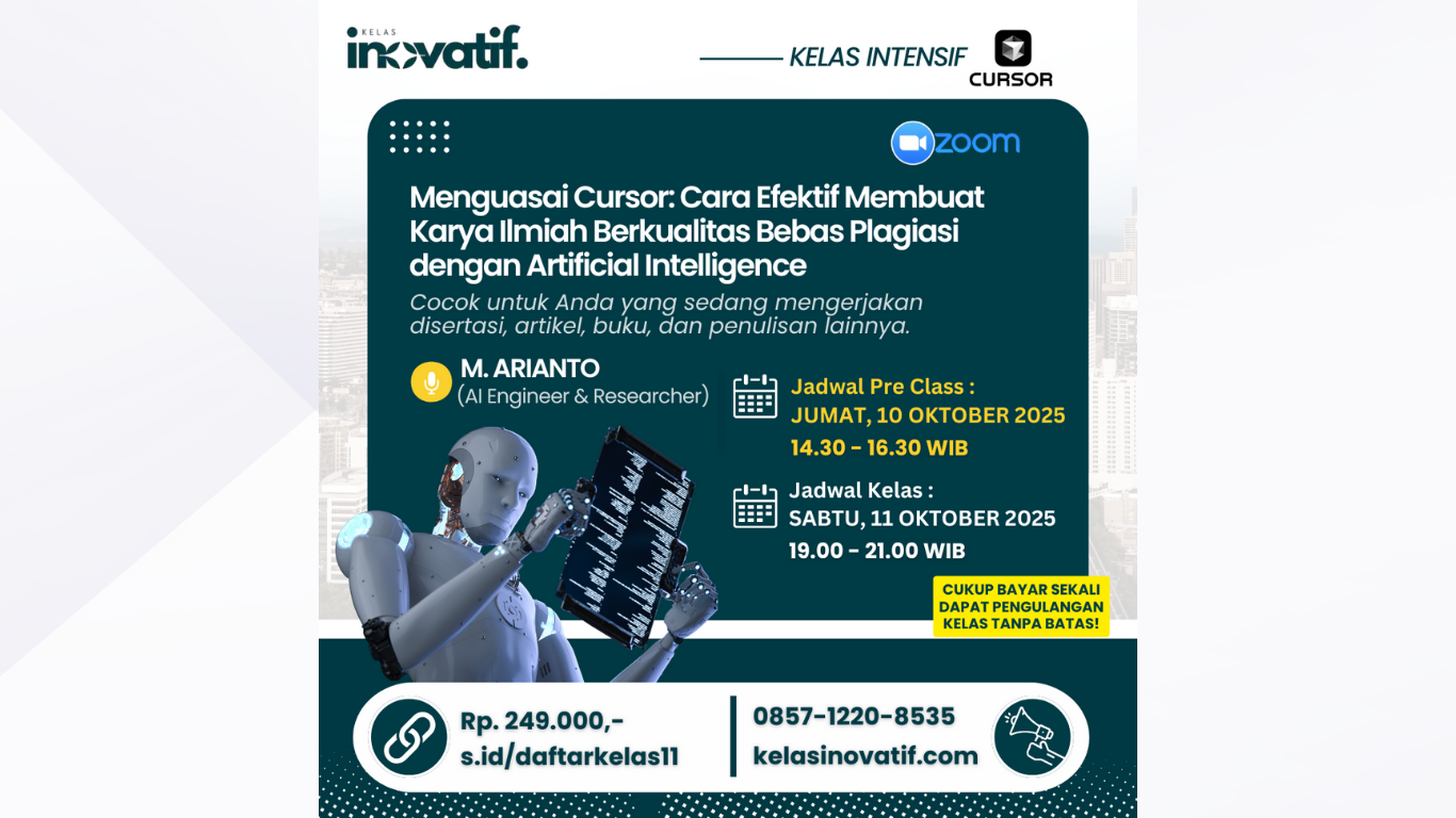 Menguasai Cursor: Cara Efektif Membuat Karya Ilmiah Berkualitas Bebas Plagiasi dengan Artificial Intelligence