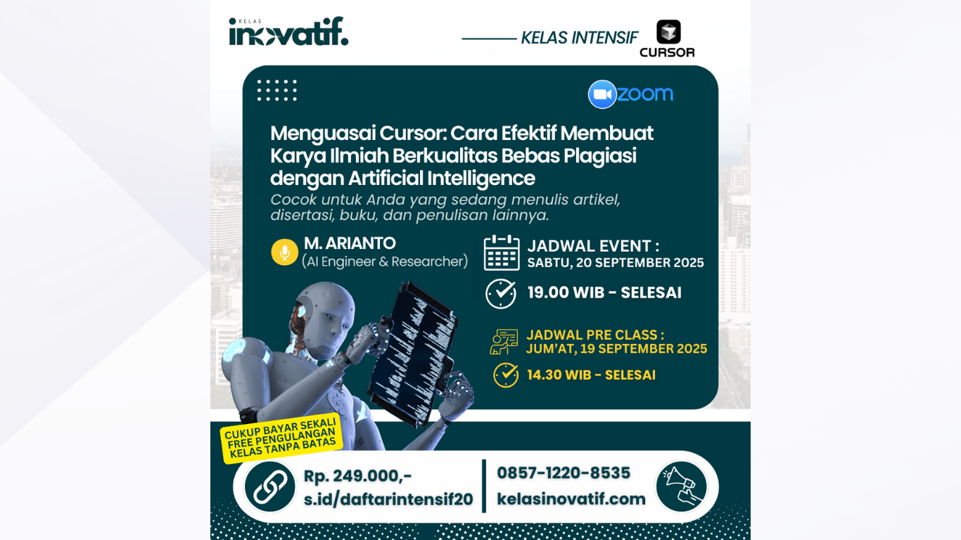 Menguasai Cursor: Cara Efektif Membuat Karya Ilmiah Berkualitas Bebas Plagiasi dengan Artificial Intelligence
